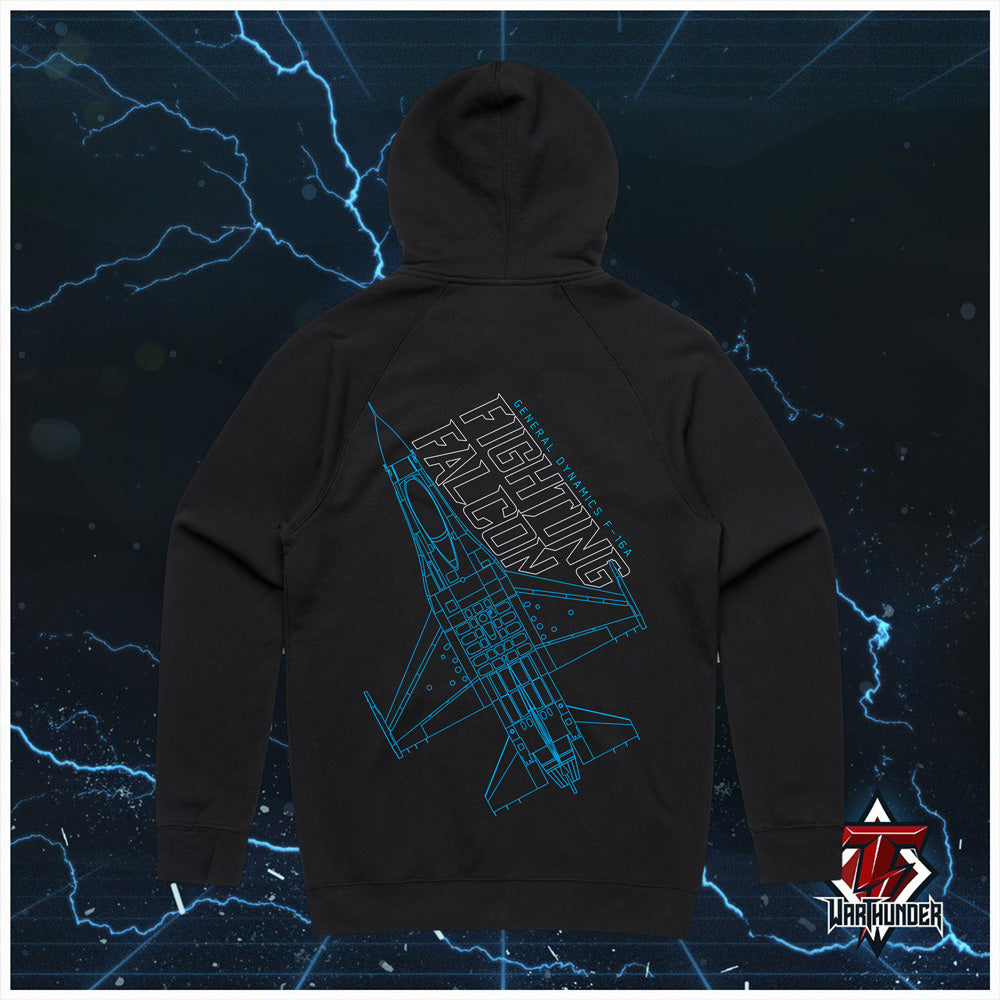 WAR THUNDER ESPORTS HOODIE FiGTHING FALCON '' BLUE 