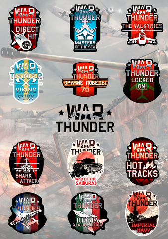 War Thunder-Aufkleberpaket